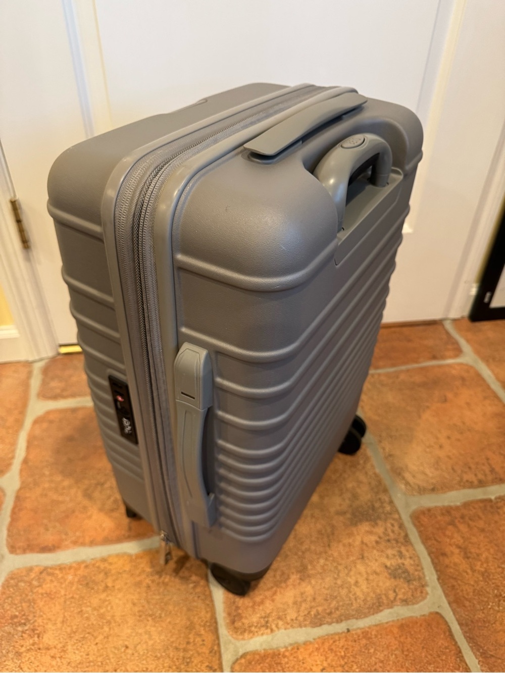 BEIS The Carry-On Roller, Gray Hard-Shell Suitcase
